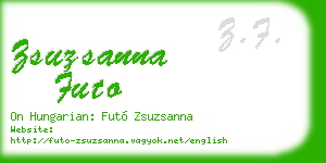 zsuzsanna futo business card
