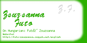 zsuzsanna futo business card